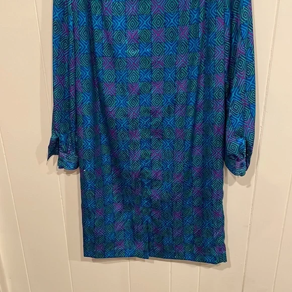 Vintage Papell Boutique Bow Neck Tie Dress - Picture 8 of 12